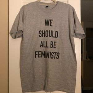 We should all be feminists grey shirt. NEVER WORN!